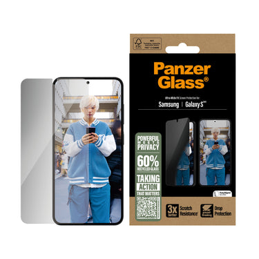 PanzerGlass UltraWide Fit Privacy Screen Protector for Samsung Galaxy S25